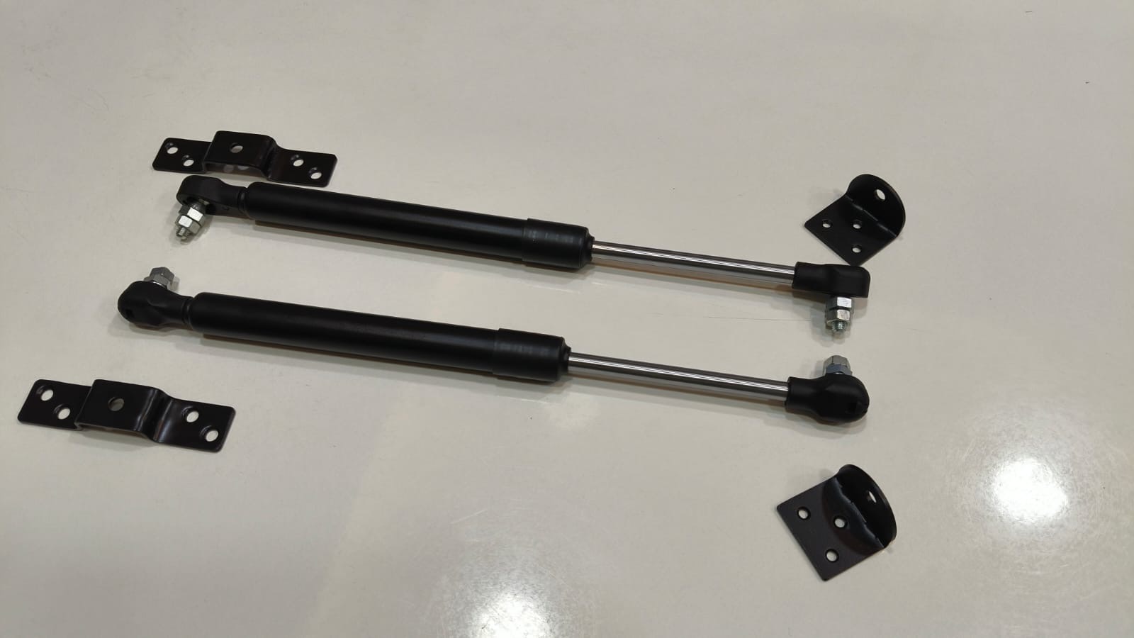 SR Matrix gas spring stock laid out with brackets